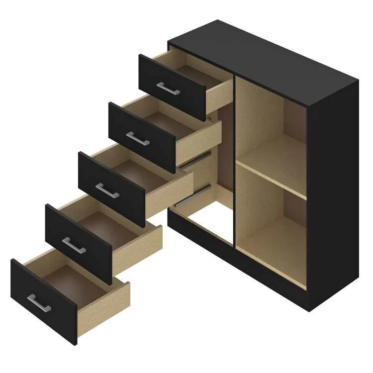 Cômoda Miami 5 Gavetas e 1 Porta — Fellicci — miniatura 6