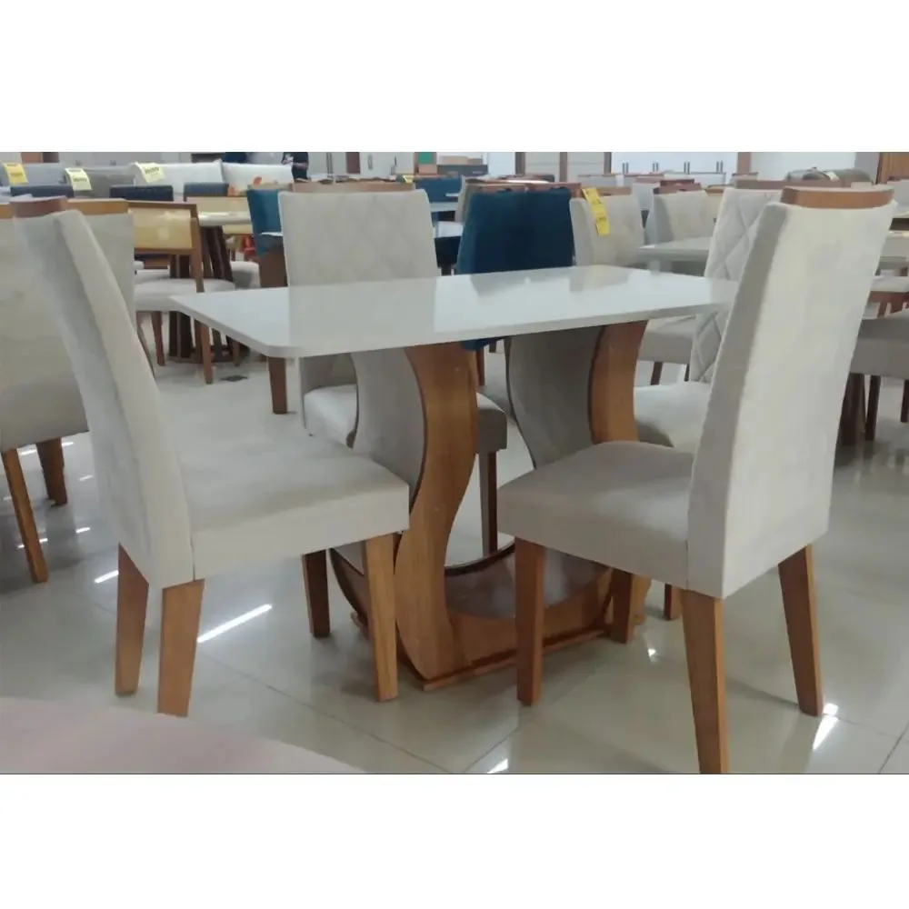 Mesa de Jantar Alpina 120x80 cm com 4 Cadeiras Iza – Viero — miniatura 2