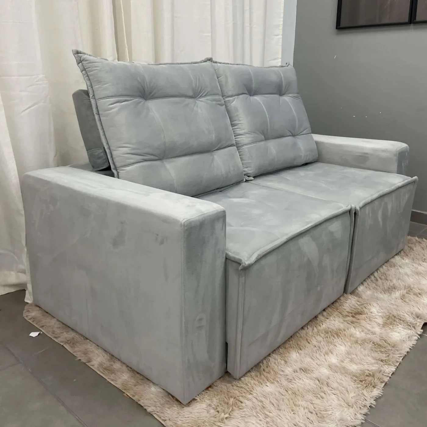 Sofá Macaé 3 Lugares Retrátil e Reclinável 190 cm – União — miniatura 3