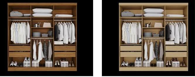 Guarda-Roupa Coliseu 2,20 m com 6 Portas e 4 Gavetas — miniatura 2