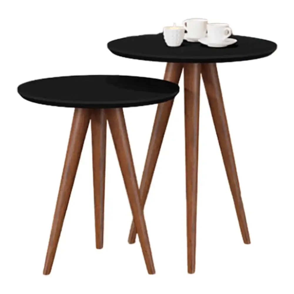 Conjunto 8003 Mesa de Apoio e Lateral Redonda Pés Palito – JB Bechara — miniatura 2