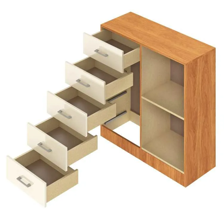 Cômoda Miami 5 Gavetas e 1 Porta — Fellicci — miniatura 4