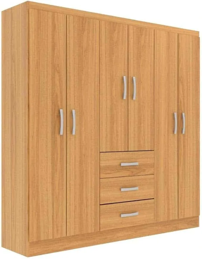 Guarda-Roupa Sevilha 1,50 m com 6 Portas e 3 Gavetas — miniatura 2