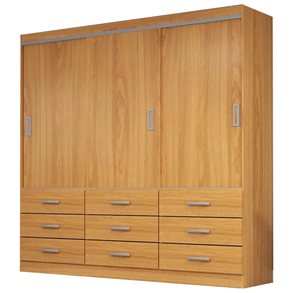 Guarda-Roupa Isabela Casal 3 Portas 9 Gavetas