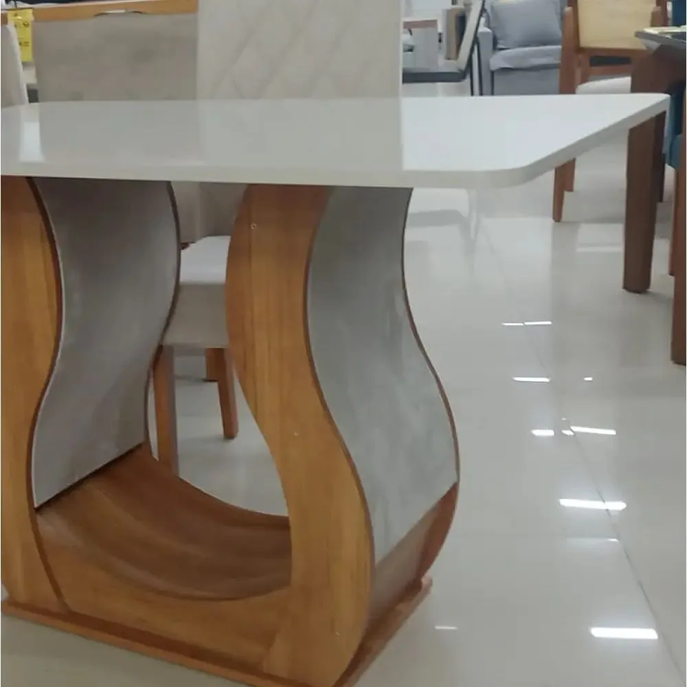 Mesa de Jantar Alpina 120x80 cm com 4 Cadeiras Iza – Viero — miniatura 3