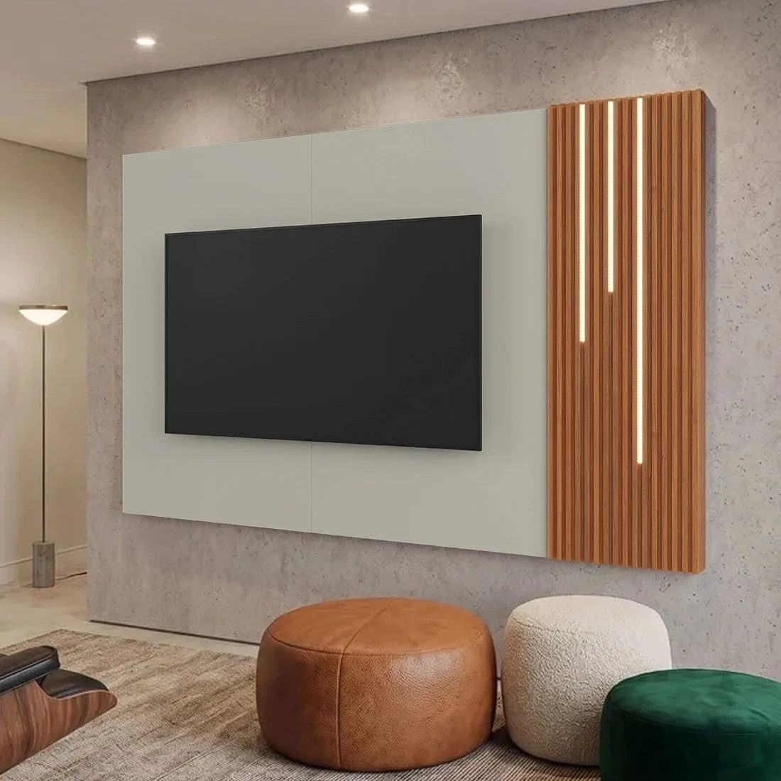 Painel Arezzo Mavaular 220 cm com LED TV até 75
