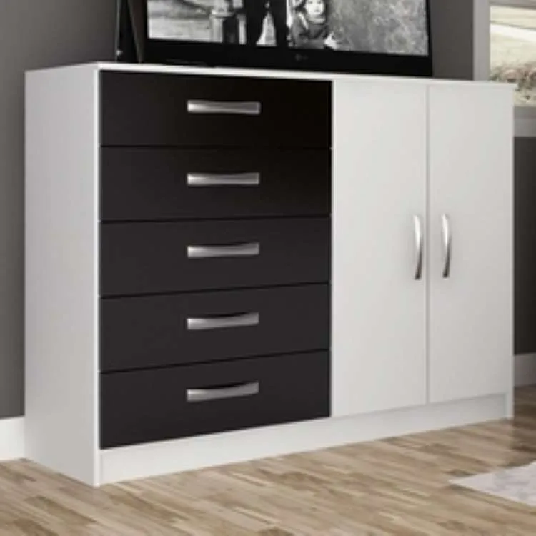 Cômoda Araruama / Miracema 5 Gavetas e 2 Portas — A.S Móveis