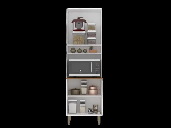 Torre Pérola 66 cm com 2 Portas e 4 Prateleiras — miniatura 2