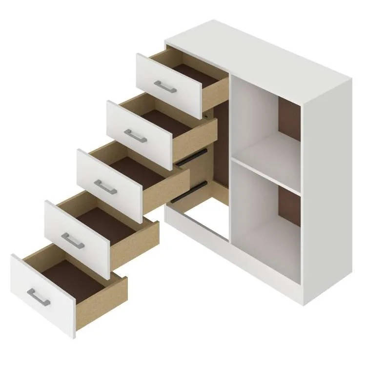 Cômoda Miami 5 Gavetas e 1 Porta — Fellicci — miniatura 2